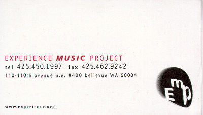 experience music project card