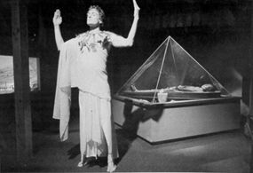 Egyptian spirit Ka, in performance at Science Museum of Minnesota